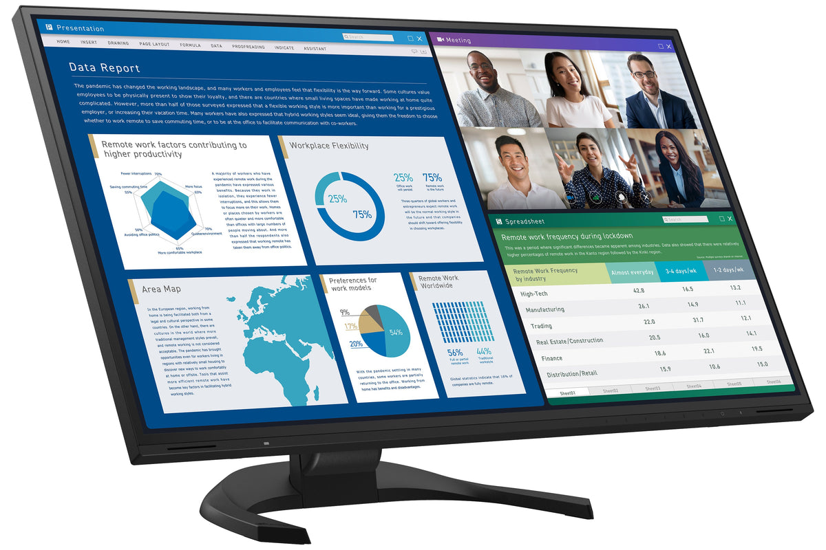 EIZO FlexScan EV2740X-BK - monitor LCD IPS 27", 4K UHD 3840 x 2160 (16:9), złącza USB-C czarny