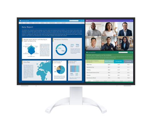 EIZO FlexScan EV2740X-WT - monitor LCD IPS 27", 4K UHD 3840 x 2160 (16:9), złącza USB-C biały