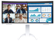 EIZO FlexScan EV3450XC-WT - monitor 34,1", 3440 x 1440 UWQHD, zakrzywiony, wbudowana kamera 21:9, biały