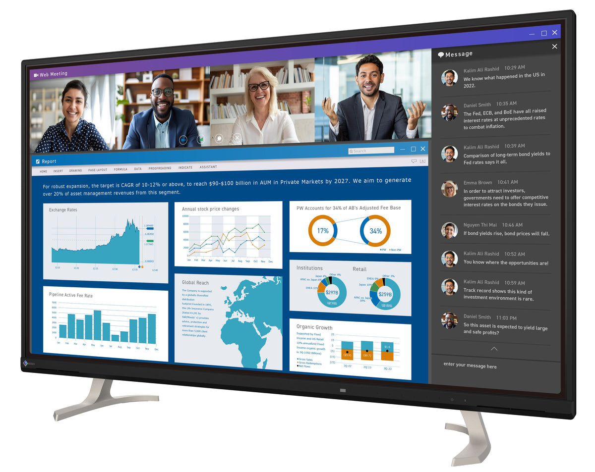 EIZO FlexScan EV4340X-BK - monitor 42,5'' 3840 x 2160 4K, 16:9 czarny