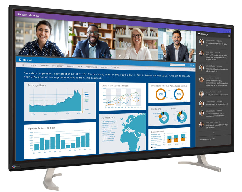 EIZO FlexScan EV4340X-BK - monitor 42,5'' 3840 x 2160 4K, 16:9 czarny