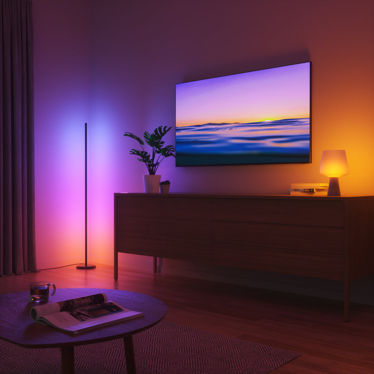 Nanoleaf Floor Lamp - inteligentna lampa podłogowa czarna