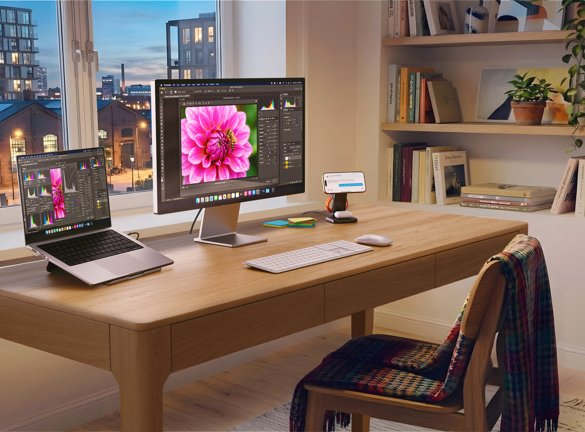Satechi Slim EX3 - klawiatura BT do trzech urządzeń z przełącznikiem trybu Mac/Windows silver