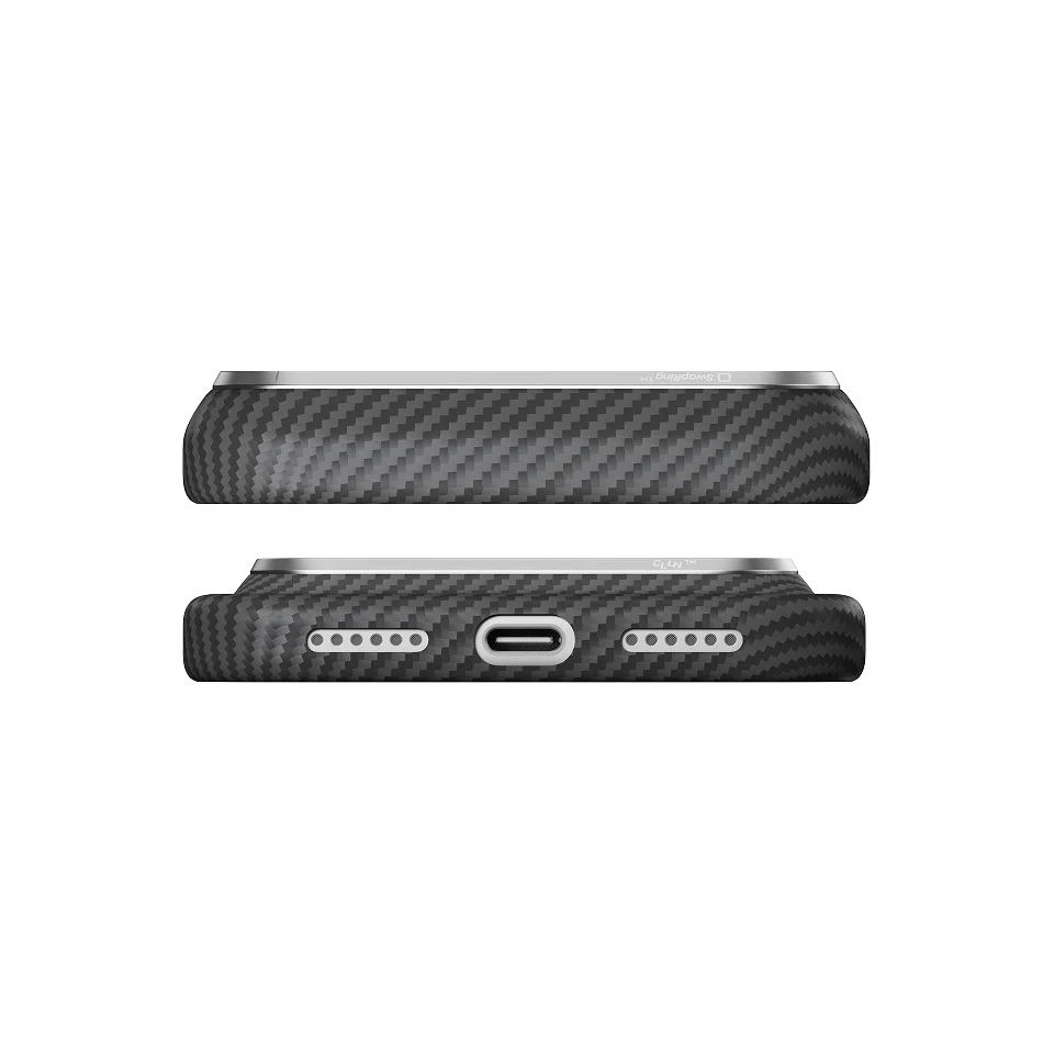 Pitaka Edge Case - etui MagSafe do iPhone 18 Pro / 17 Pro czarny/szary