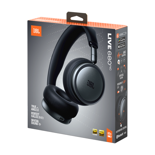 JBL Live 680NC - bezprzewodowe słuchawki nauszne z redukcją hałasu czarne