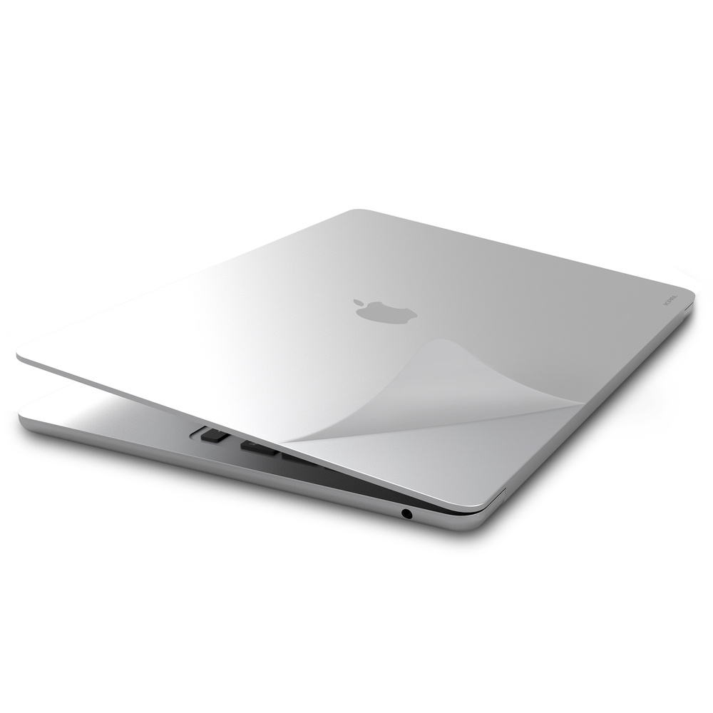 JCPal MacGuard 2in1 Skin Set do MacBook Air 13" M2 M3 M4 Silver