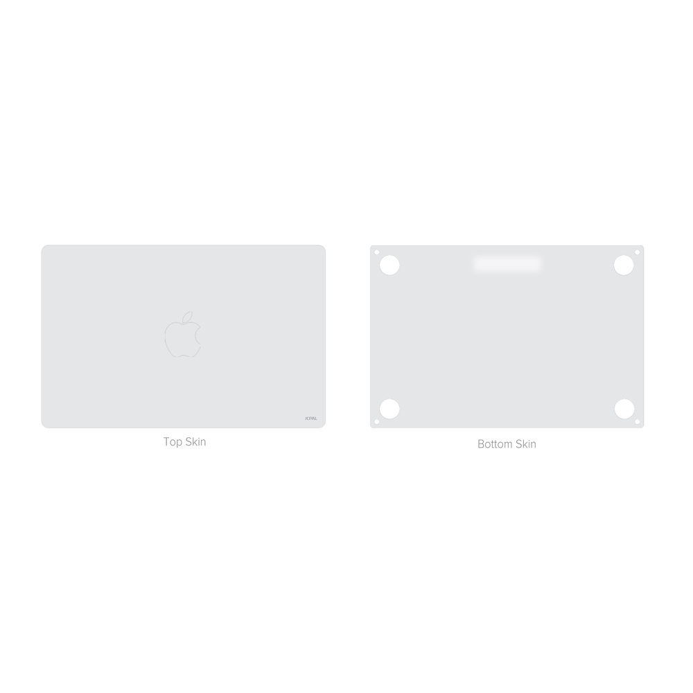 JCPal MacGuard 2in1 Skin Set do MacBook Air 13" M2 M3 M4 Silver