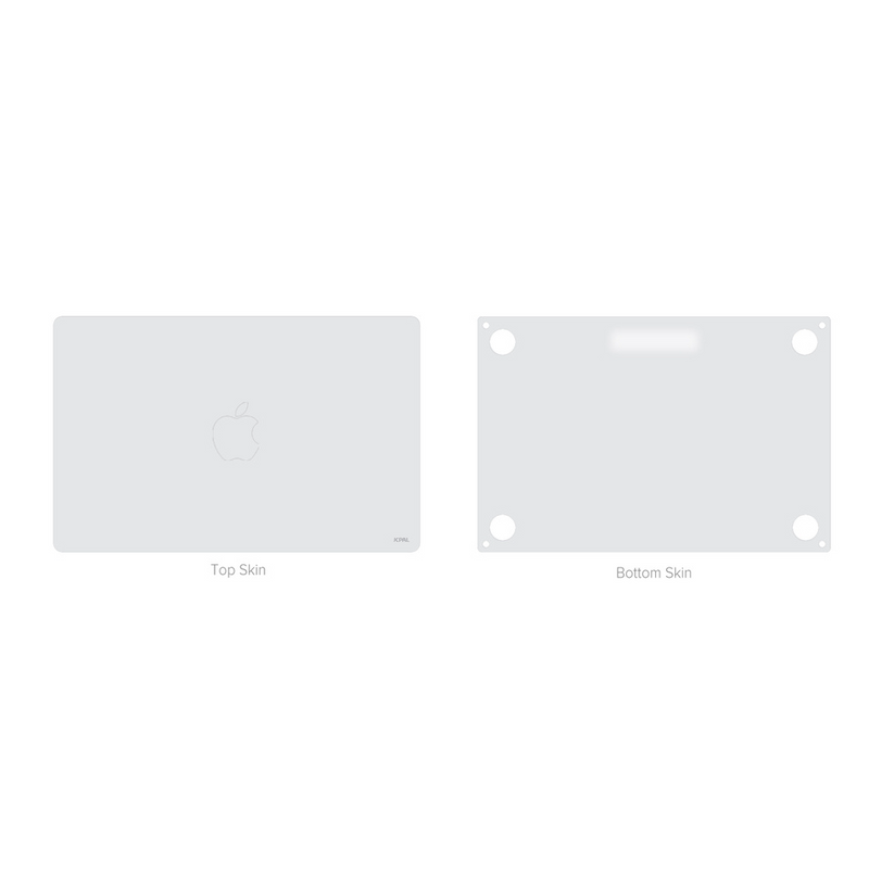 JCPal MacGuard 2in1 Skin Set do MacBook Air 13" M2 M3 M4 Silver