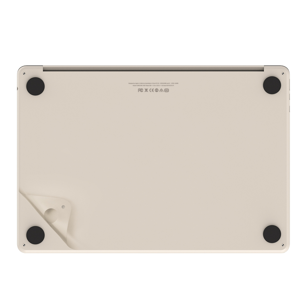 JCPal MacGuard 2in1 Skin Set do MacBook Air 13" M2 M3 M4 Starlight