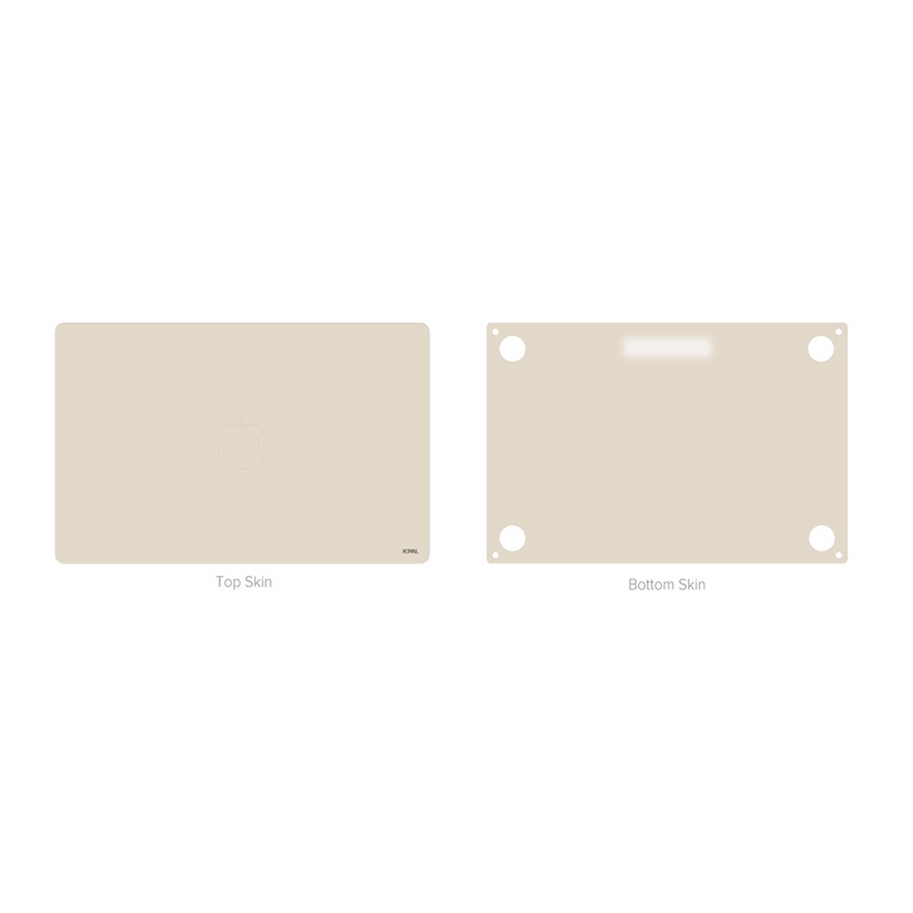 JCPal MacGuard 2in1 Skin Set do MacBook Air 13" M2 M3 M4 Starlight