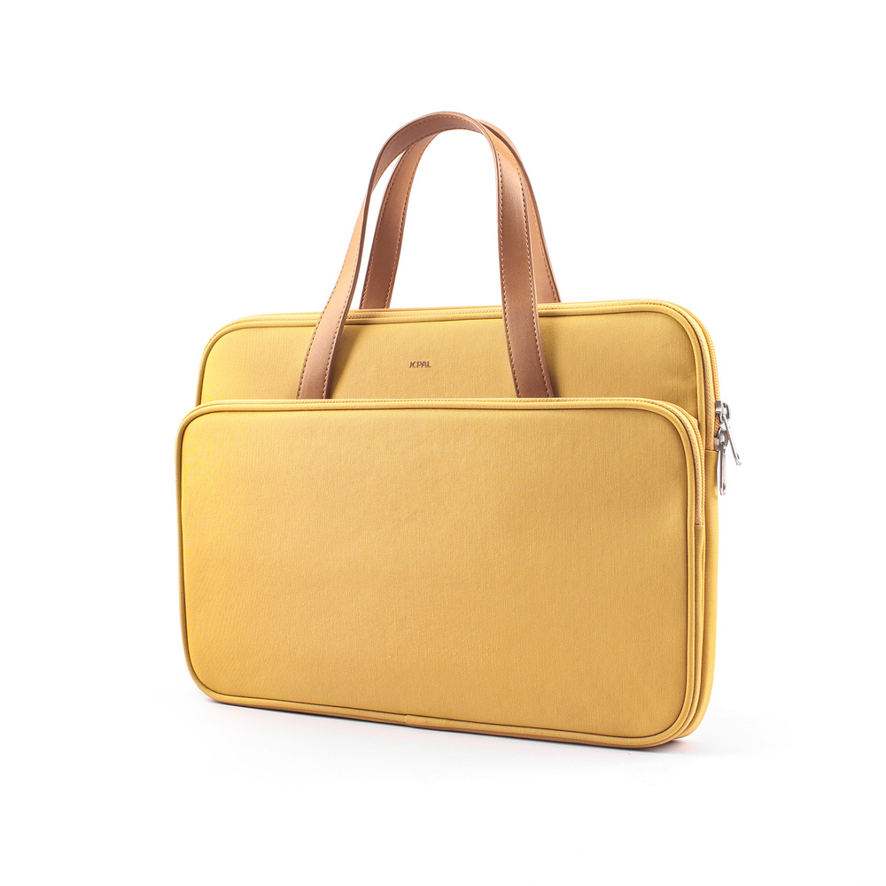 JCPal Milan Briefcase Sleeve - torba do MacBook 13 14" musztardowa