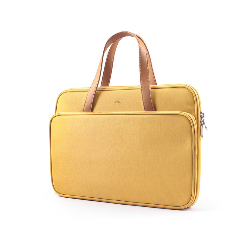 JCPal Milan Briefcase Sleeve - torba do MacBook 13 14" musztardowa