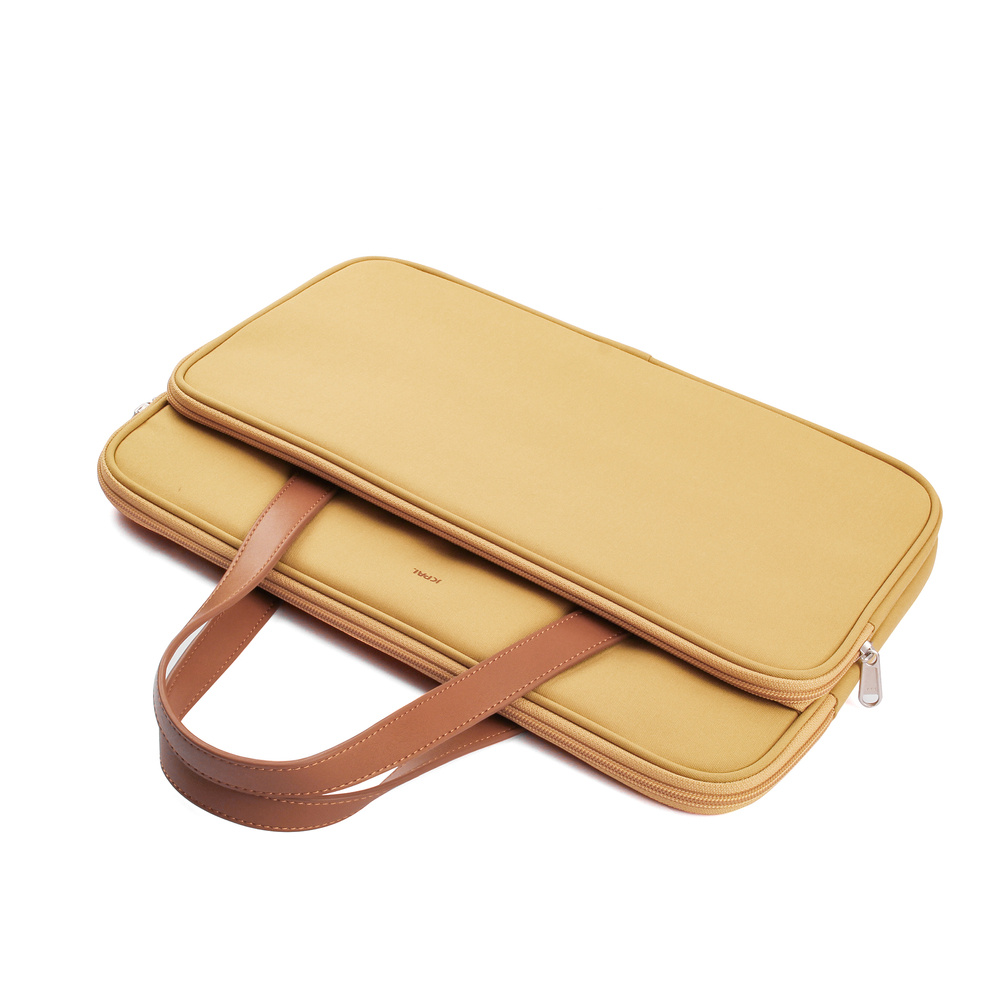 JCPal Milan Briefcase Sleeve - torba do MacBook 13 14" musztardowa