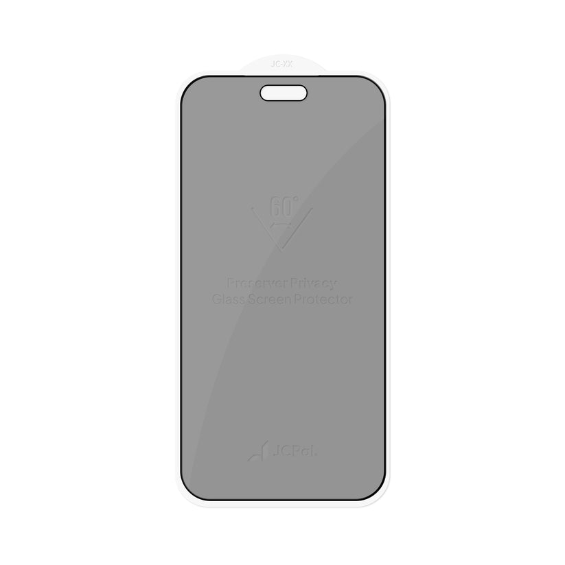 JCPal Preserver Privacy Tempered Glass Screen Protector - prywatyzujące szkło hartowane do iPhone 18 Pro Max