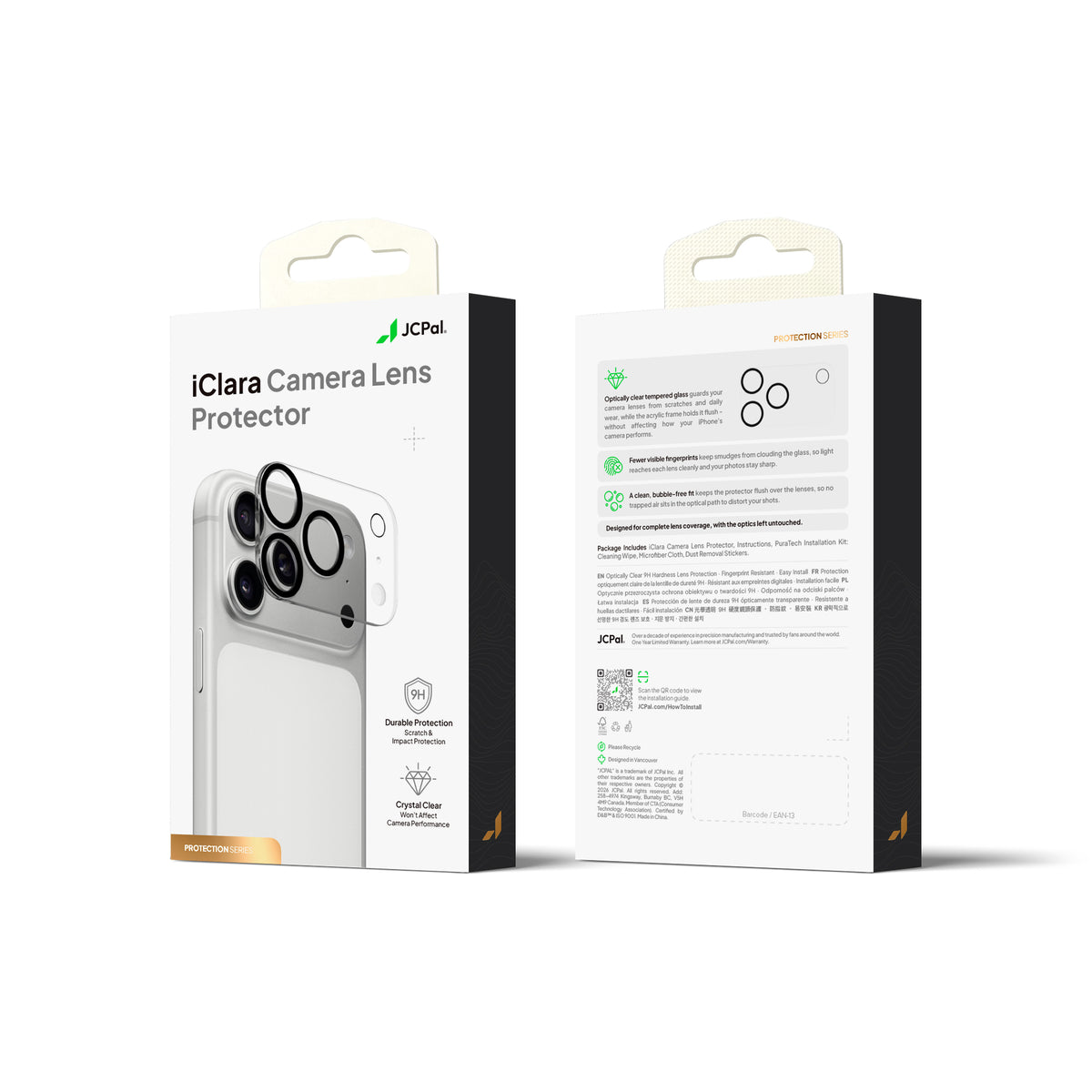 JCPal iClara Camera Lens Protector - osłona na aparat do iPhone 18 Pro Max