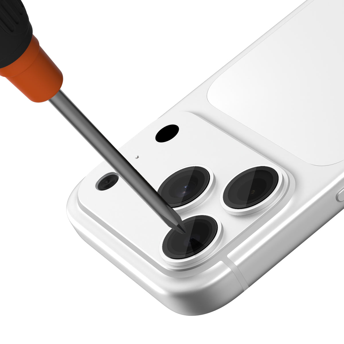 JCPal Preserver Camera Lens Protector - osłony na obiektywy do iPhone 18 Pro / 18 Pro Max srebrne