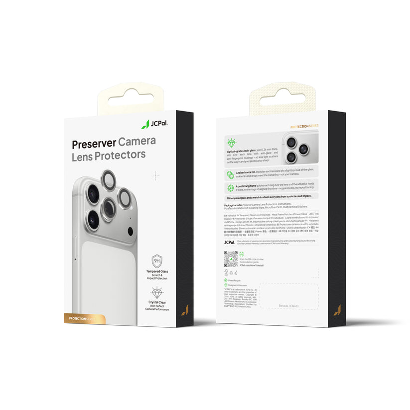 JCPal Preserver Camera Lens Protector - osłony na obiektywy do iPhone 18 Pro / 18 Pro Max wiśniowe