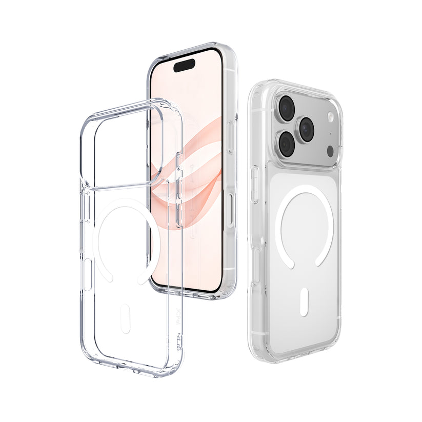 JCPal DualPro MagSafe Compatible Case - etui MagSafe do iPhone 18 Pro / 17 Pro przezroczyste