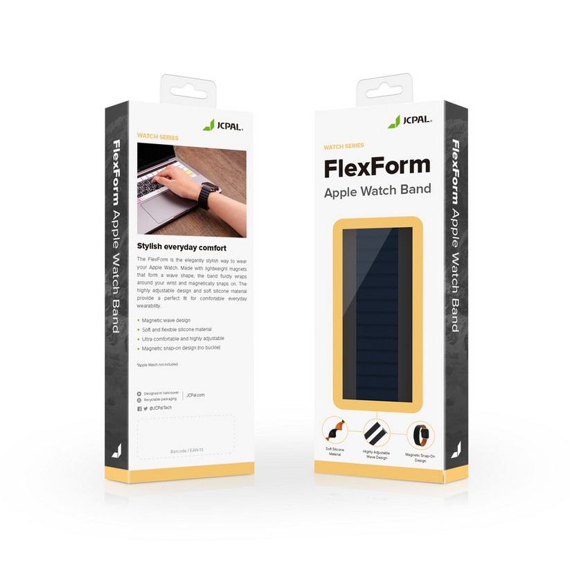 JCPal FlexForm - pasek Apple Watch 38 40 41 42 mm granatowy