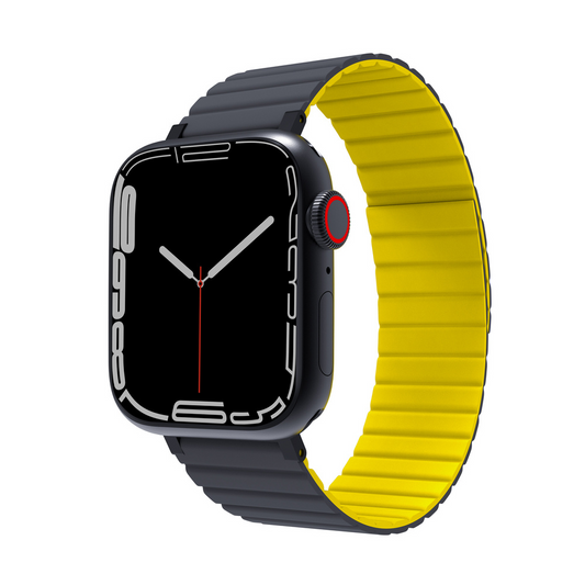 JCPal FlexForm - pasek Apple Watch 38 40 41 42 mm szary żółty