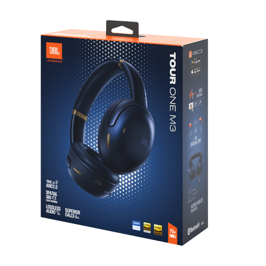 JBL Tour One M3 - słuchawki wokółuszne NC niebieskie