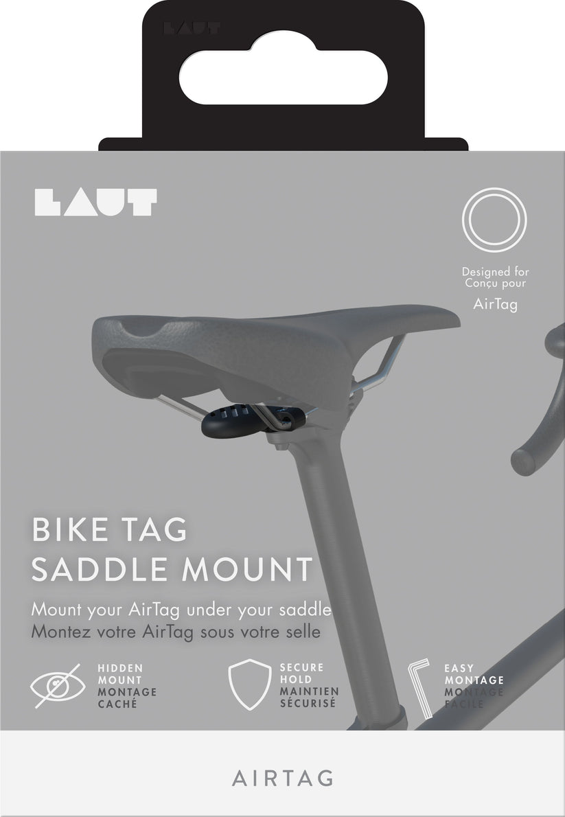 LAUT Bike Tag Saddle Mount - rowerowy uchwyt do AirTag do montażu pod siodełkiem czarny