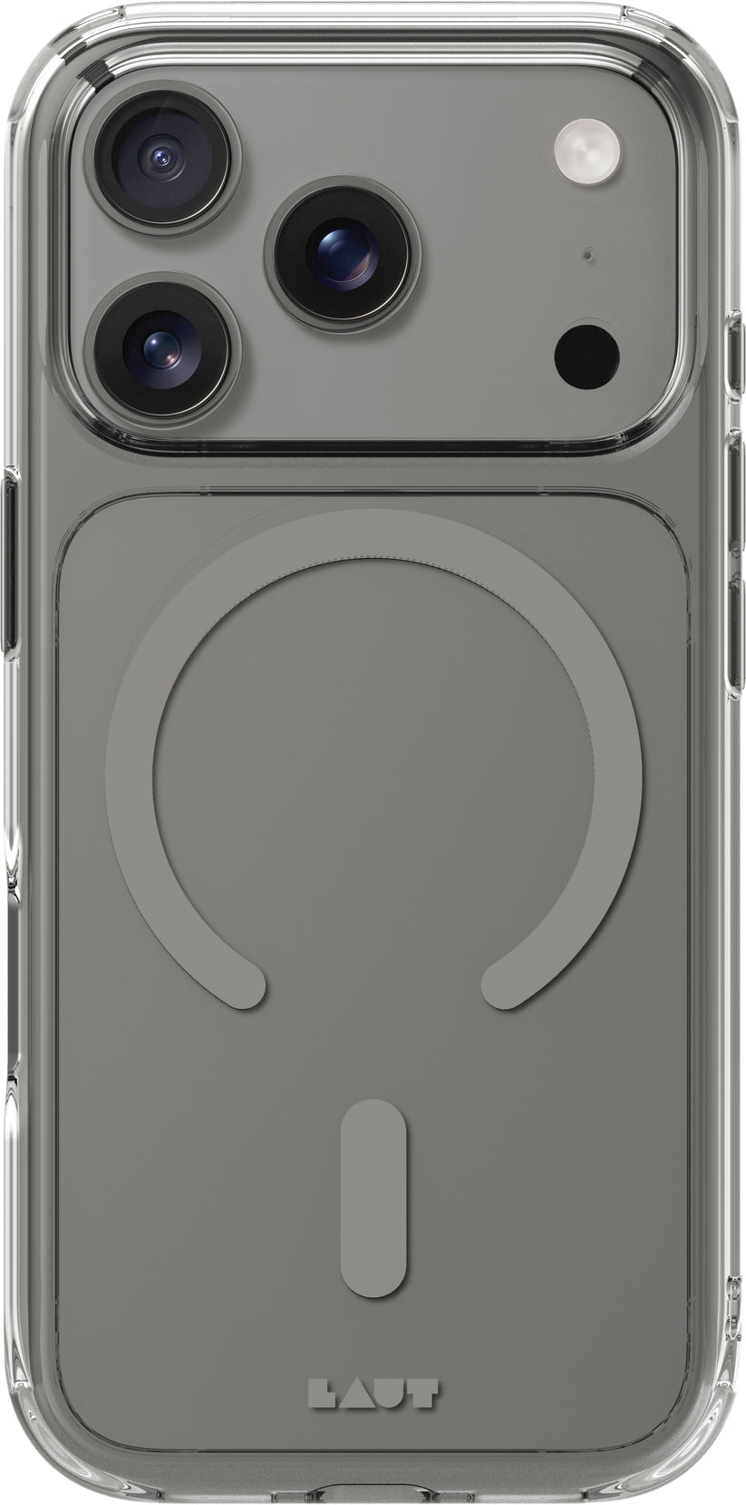 Laut Crystal Fluro - etui do iPhone 17 Pro kompatybilne z MagSafe clear gray
