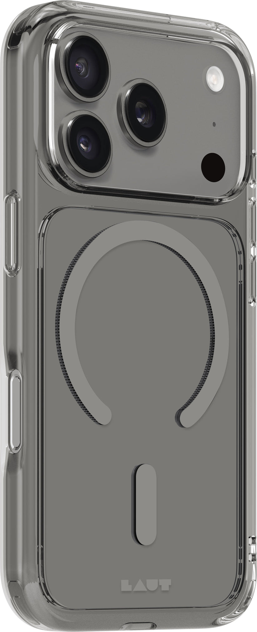 Laut Crystal Fluro - etui do iPhone 17 Pro kompatybilne z MagSafe clear gray
