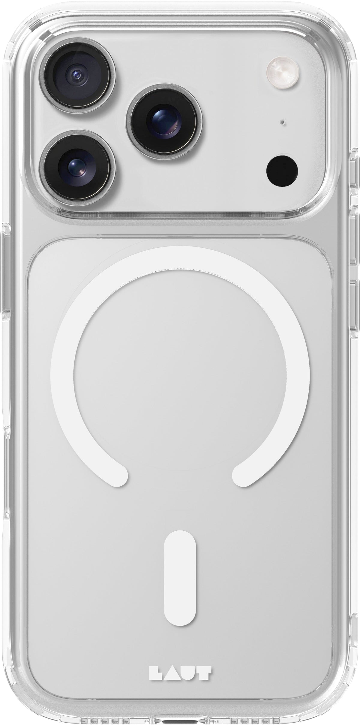 Laut Crystal Fluro - etui do iPhone 17 Pro kompatybilne z MagSafe clear light gray