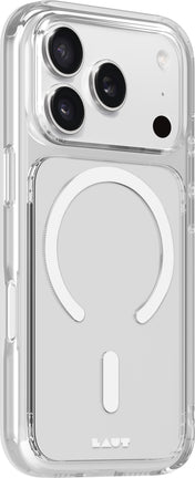 Laut Crystal Fluro - etui do iPhone 17 Pro kompatybilne z MagSafe clear light gray