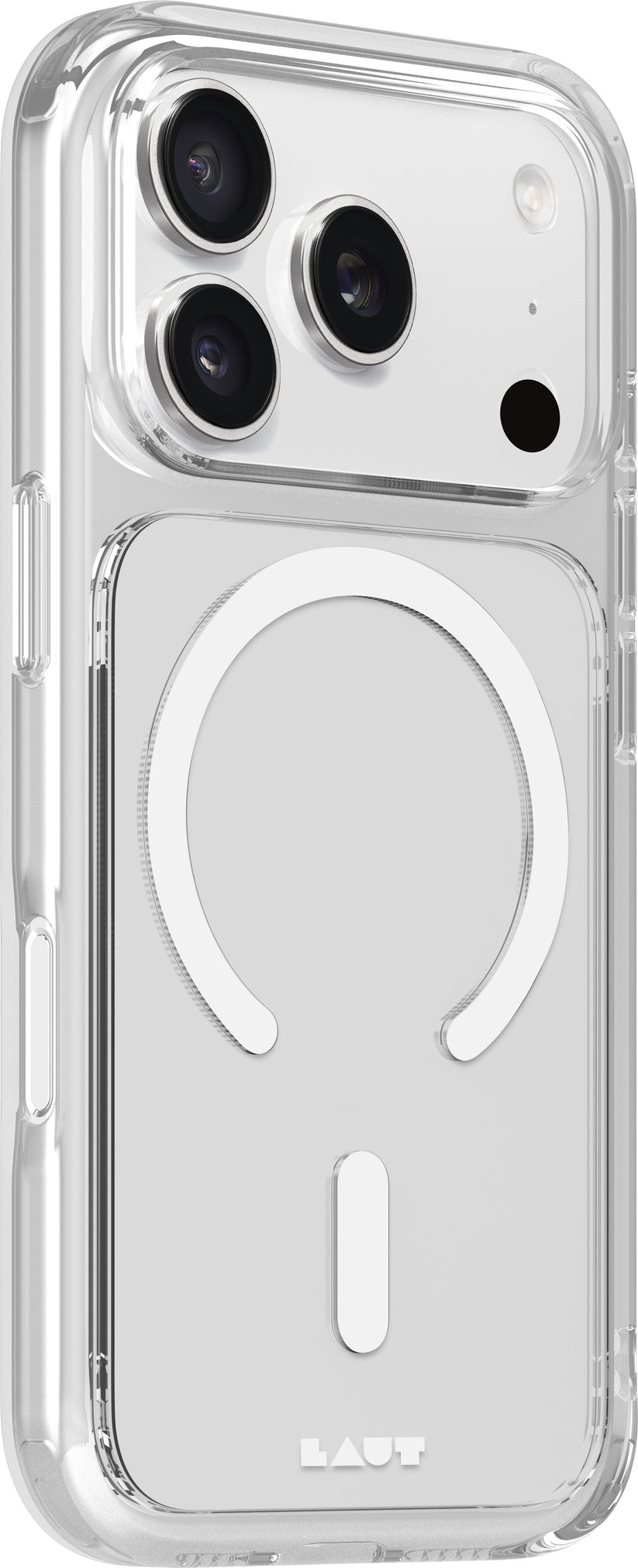Laut Crystal Fluro - etui do iPhone 17 Pro kompatybilne z MagSafe clear light gray
