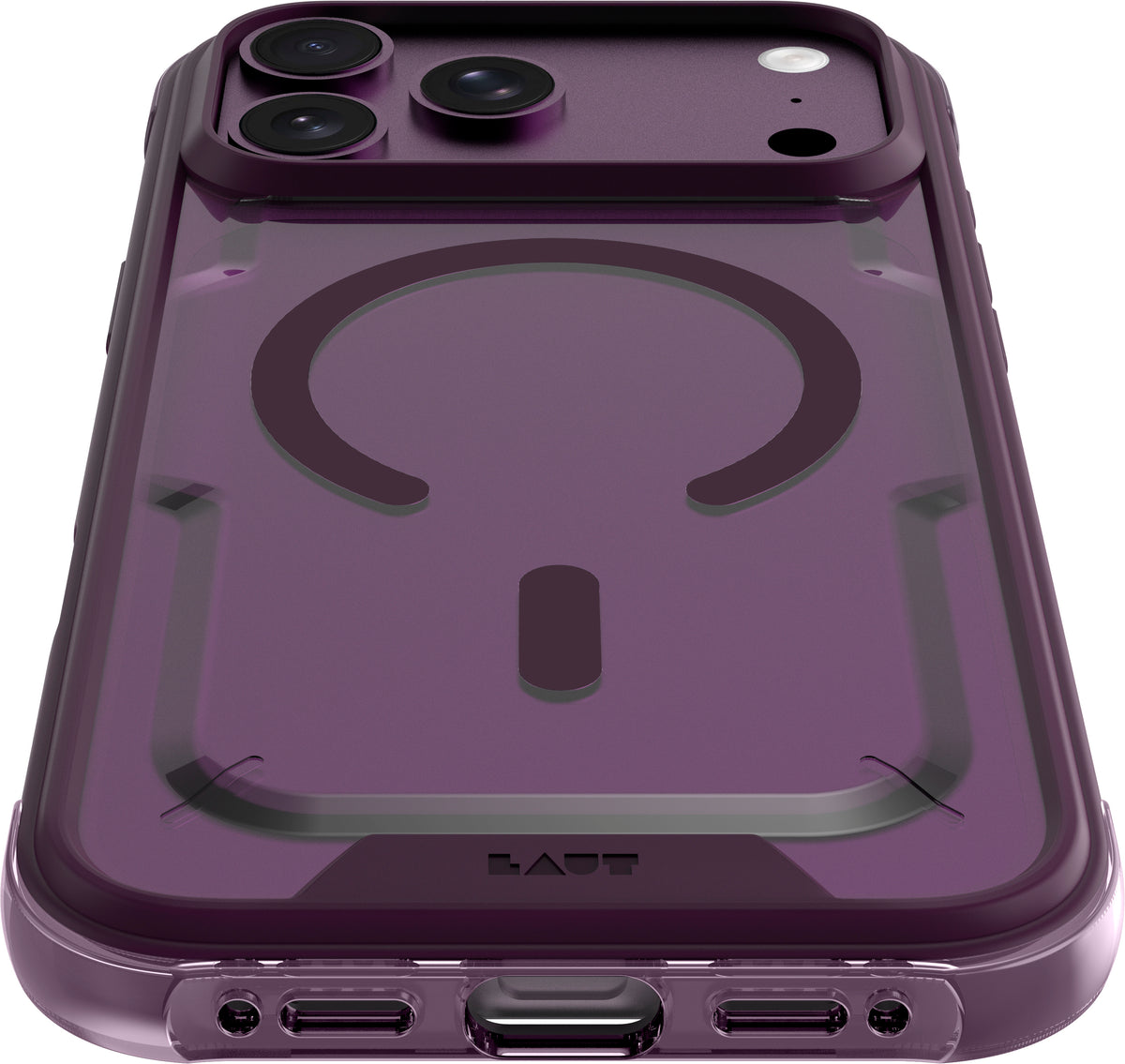 Laut Aero Matter - obudowa ochronna do iPhone 18 Pro kompatybilna z MagSafe burgundy