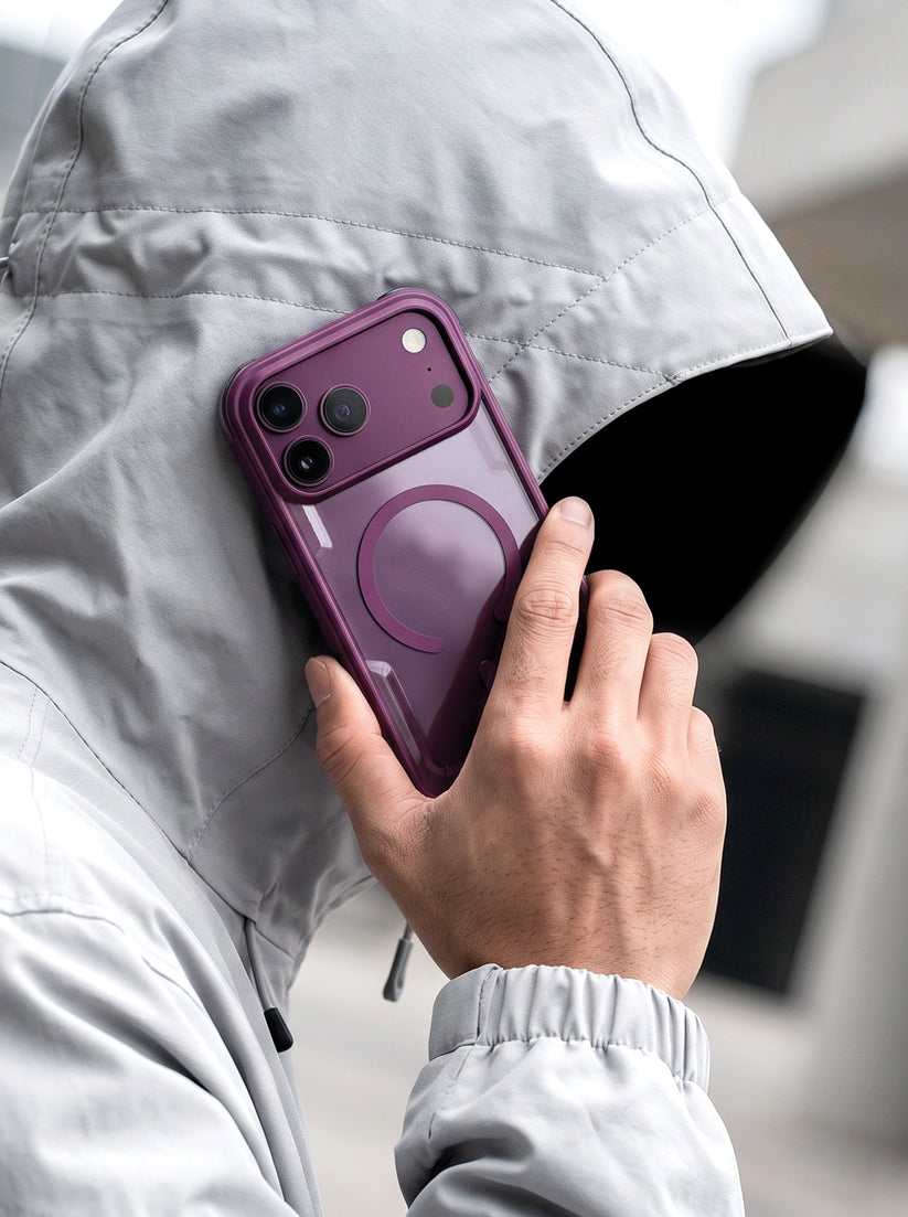 Laut Aero Matter - obudowa ochronna do iPhone 18 Pro kompatybilna z MagSafe burgundy
