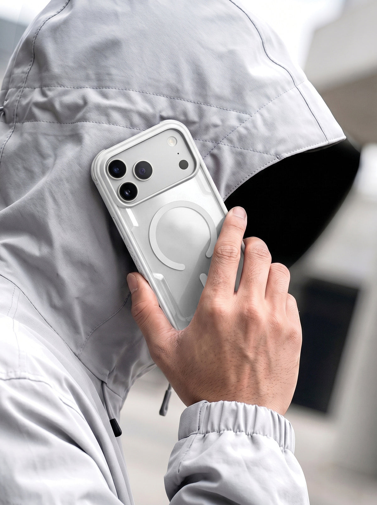 Laut Aero Matter - obudowa ochronna do iPhone 18 Pro Max kompatybilna z MagSafe snow white