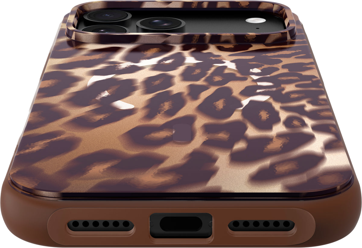 Laut Huex Wave - obudowa ochronna do iPhone 18 Pro Max kompatybilna z MagSafe mocha leopard
