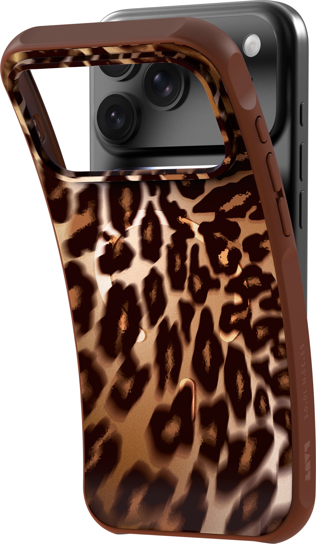 Laut Huex Wave - obudowa ochronna do iPhone 18 Pro kompatybilna z MagSafe mocha leopard