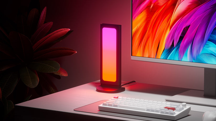Nanoleaf Pegboard Desk Dock - podświetlana stacja dokująca do urządzeń peryferyjnych - czarna