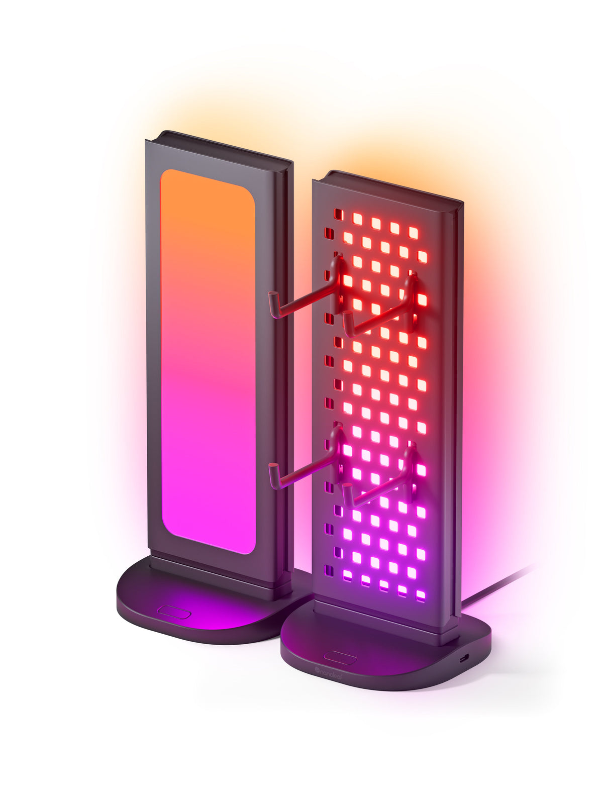 Nanoleaf Pegboard Desk Dock - podświetlana stacja dokująca do urządzeń peryferyjnych - czarna