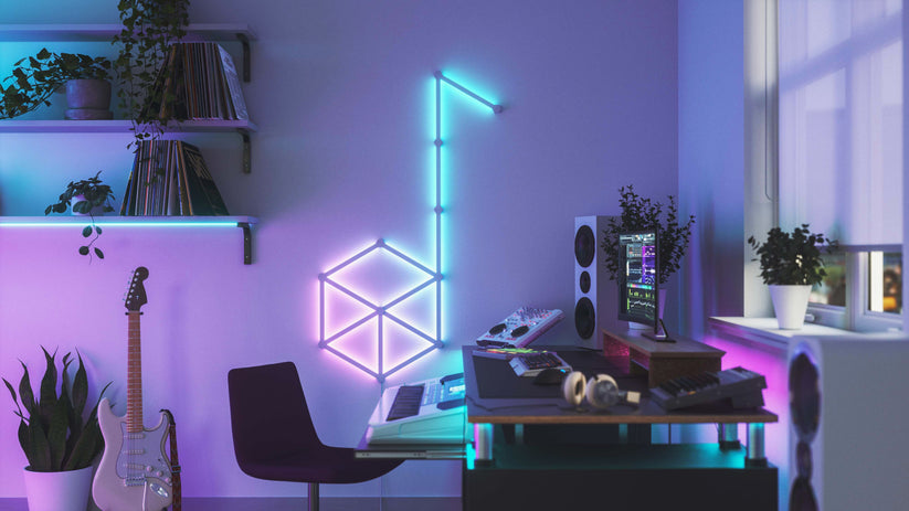 Zestaw 15 paneli świetlnych Nanoleaf Lines Starter Kit - listwy świetlne (15 sztuk, 1 kontroler)
