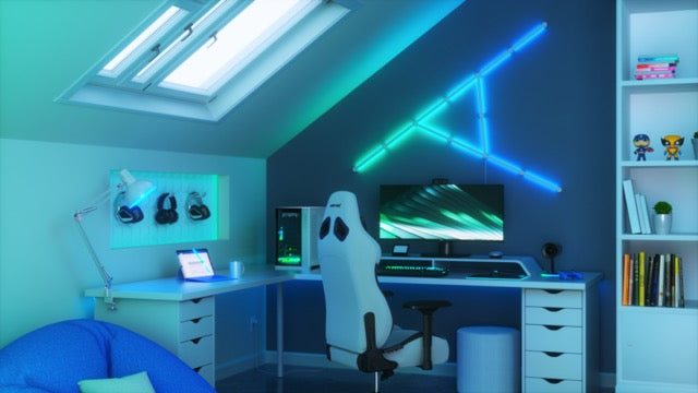 Zestaw 15 paneli świetlnych Nanoleaf Lines Starter Kit - listwy świetlne (15 sztuk, 1 kontroler)