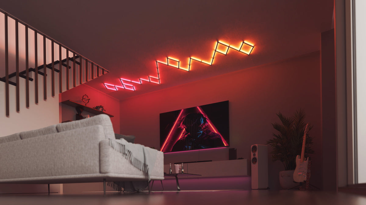 Zestaw 15 paneli świetlnych Nanoleaf Lines Starter Kit - listwy świetlne (15 sztuk, 1 kontroler)