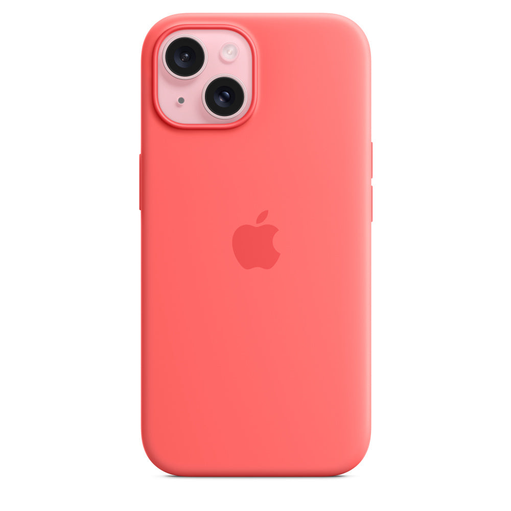 Apple silikonowe etui z MagSafe do iPhone’a 15 Plus – guawa
