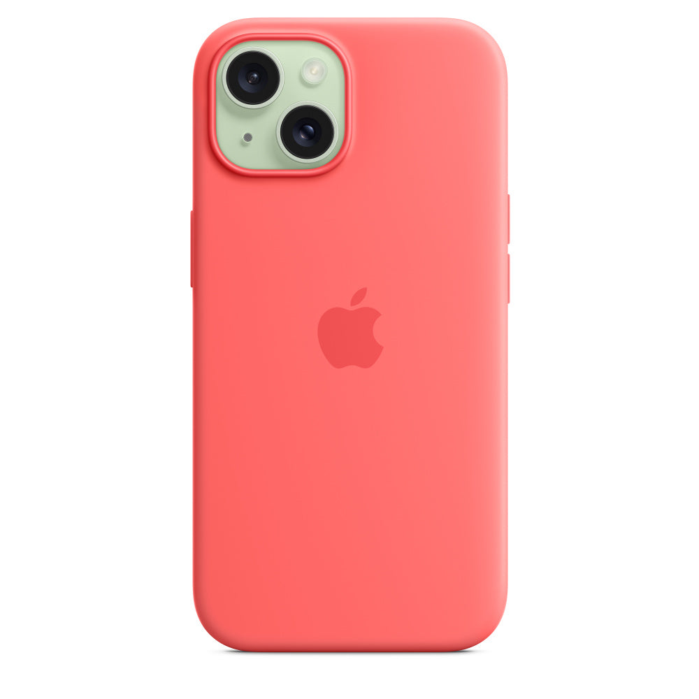 Apple silikonowe etui z MagSafe do iPhone’a 15 Plus – guawa