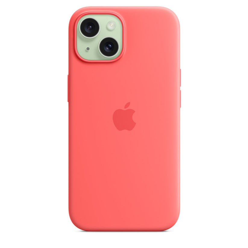 Apple silikonowe etui z MagSafe do iPhone’a 15 Plus – guawa