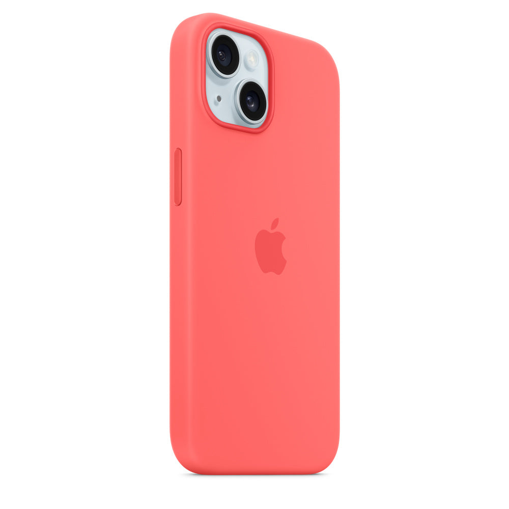 Apple silikonowe etui z MagSafe do iPhone’a 15 – guawa