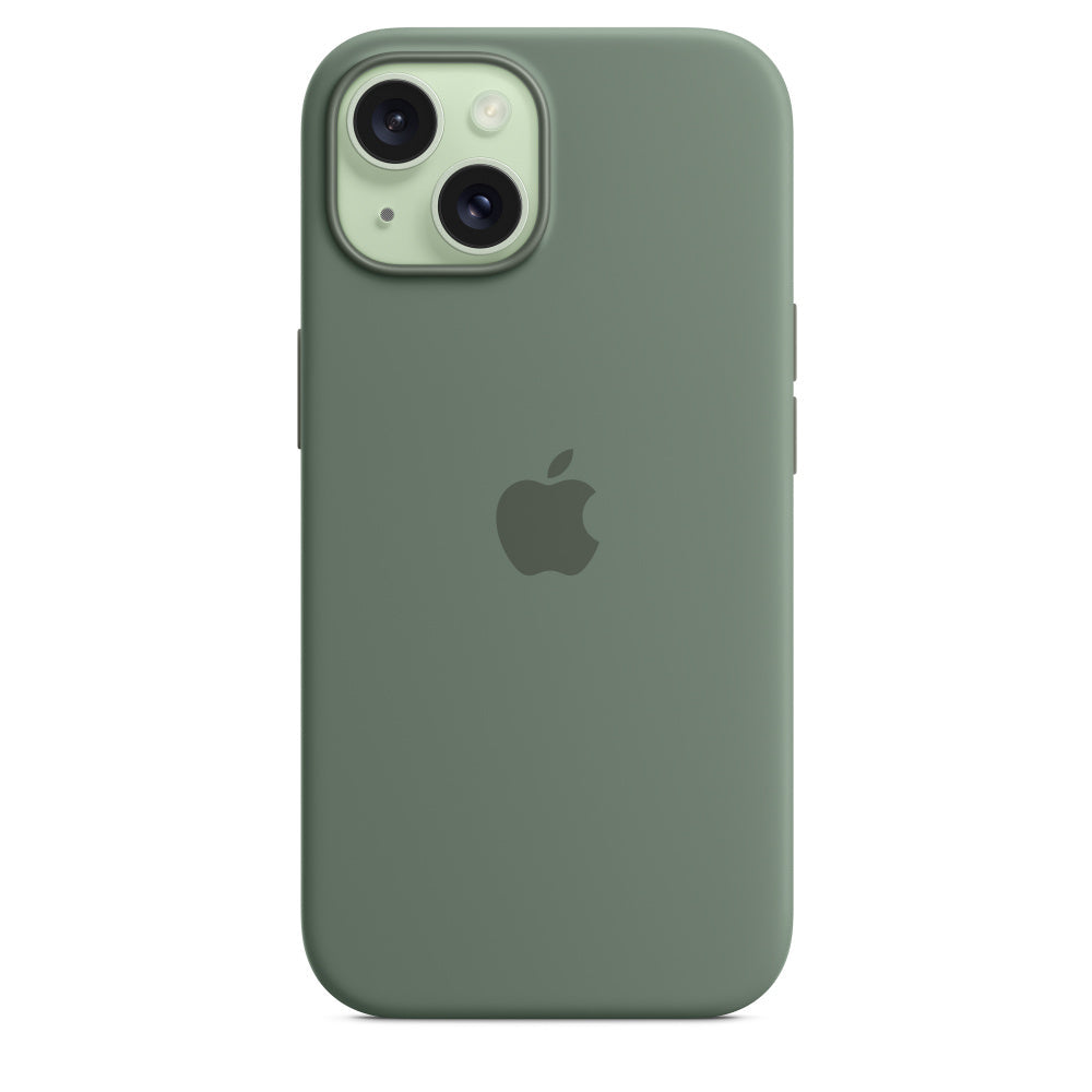 Apple silikonowe etui z MagSafe do iPhone’a 15 Plus – cyprysowe