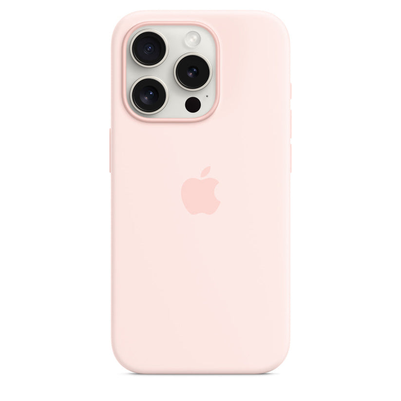 Apple silikonowe etui z MagSafe do iPhone’a 15 Pro Max – jasnoróżowy