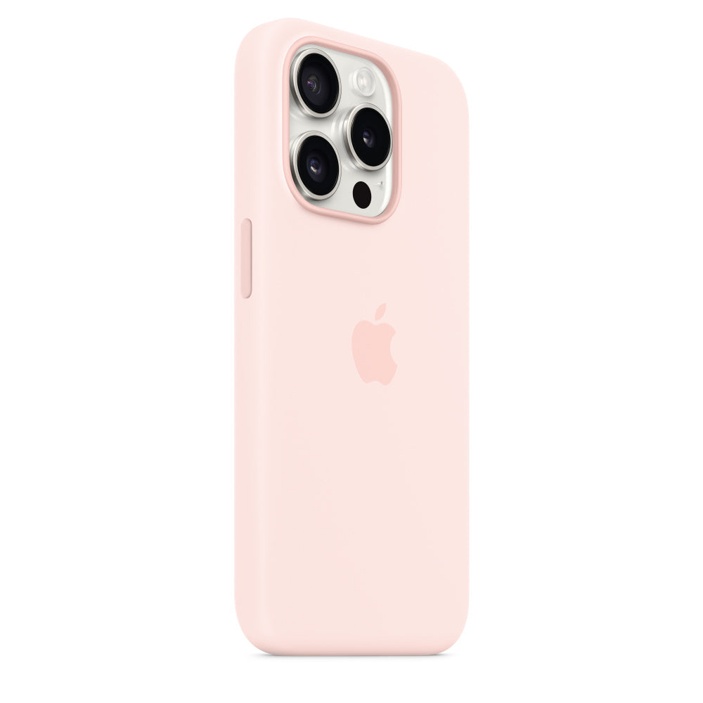 Apple silikonowe etui z MagSafe do iPhone’a 15 Pro Max – jasnoróżowy
