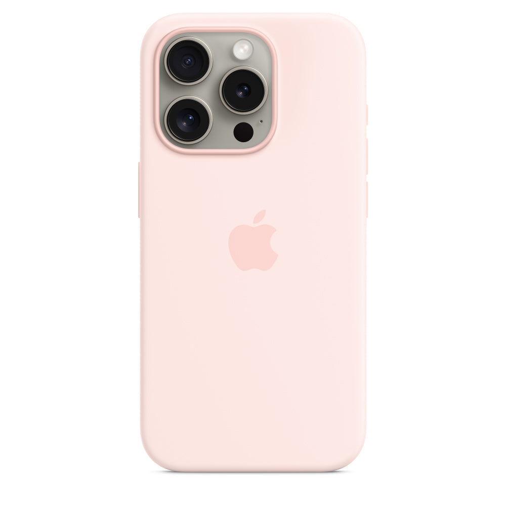 Apple silikonowe etui z MagSafe do iPhone’a 15 Pro Max – jasnoróżowy