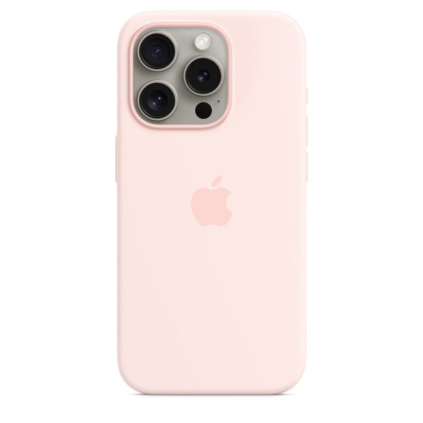 Apple silikonowe etui z MagSafe do iPhone’a 15 Pro Max – jasnoróżowy